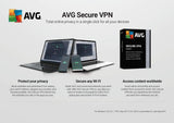 AVG Secure VPN 2020 | 5 Devices, 2 Years [PC/Mac/Mobile Download]