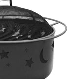 Landmann 28345 Big Sky Stars and Moons Firepit, Black