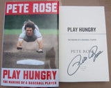 Pete Rose signed Book Play Hungry 1st Print Baseball Reds Hit King