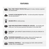 NEW Norton 360 Premium – Antivirus software for 10 Devices with Auto Renewal - Includes VPN, PC Cloud Backup & Dark Web  [PC/Mac/Mobile Download]