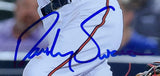 Dansby Swanson Signed 8x10 Atlanta Braves Bat Photo BAS