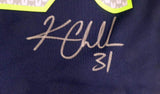 Seattle Seahawks Kam Chancellor Autographed Blue Nike Jersey Size XL MCS Holo
