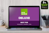 H&R Block Tax Online 2018, Deluxe + 5% Refund Bonus [Buy on Amazon, file online with HR Block]