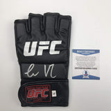 Autographed/Signed Conor McGregor UFC MMA Black Fighting Glove Beckett BAS COA Auto