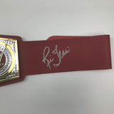 Autographed/Signed Ric Flair Red Toy Replica WWE Wrestling Championship Title Belt