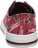 FOCO NFL Womens Low Top Repeat Print Canvas Shoes-Arizona Cardinals