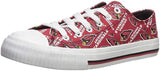 FOCO NFL Womens Low Top Repeat Print Canvas Shoes-Arizona Cardinals