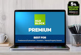 H&R Block Tax Online 2018, Premium + 5% Refund Bonus [Buy on Amazon, file online with HR Block]