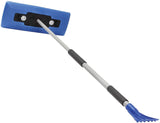 SJBLZD-LED 4-In-1 Telescoping Snow Broom + Ice Scraper | Headlights (Blue)