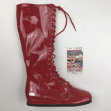 Autographed/Signed Ric Flair Red WWE WWF Wrestling Boot/Shoe JSA COA Auto