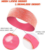 3 Pack Workout Headbands for Women - Sweat Wicking Hair Bands