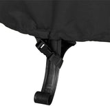 Fire Pit Cover- Heavy Duty Waterproof 600D Polyster with Thick PVC Coating, Black