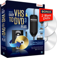 Easy VHS to DVD 3 Plus - Video to DVD Converter with 2 Extra DVDs