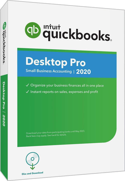 QuickBooks Desktop Pro 2020 Accounting Software for Small Business with Amazon Exclusive Shortcut Guide [PC Disc]
