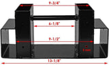 Outdoor Firewood Log Rack Bracket Kit, Fireplace Wood Storage Holder - Adjustable to Any Length