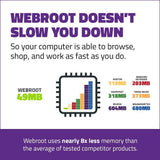Webroot Internet Security Complete with Antivirus Protection – 2019 Software | 5 Device | 1 Year Subscription | PC Download