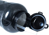 Gallon Sport Water Bottle with Drinking Straw and Motivational Time Marker, black