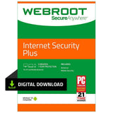 Webroot Internet Security Plus with Antivirus Protection – 2019 Software | 3 Device | 1 Year Subscription | PC Download