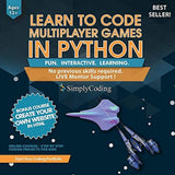Simply Coding for Kids: Learn to Code Python Multiplayer Adventure Games - Video Game Design Coding Software - Computer Programming