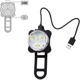 USB Rechargeable Bike Light Set,Super Bright Front Headlight and Free Rear LED Bicycle Light