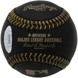 Fernando Tatis Jr. Padres Signed Black MLB Baseball JSA Signature Debut