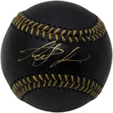 Fernando Tatis Jr. Padres Signed Black MLB Baseball JSA Signature Debut