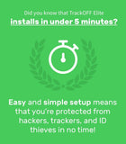 TrackOFF Elite VPN and Online Privacy Protection Software, 1 Year (3-Users)