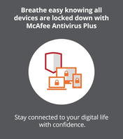 McAfee AntiVirus Plus, 10 Device, Internet Security Software, 1 Year Subscription- [Key card]- 2020 Ready