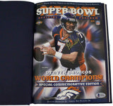 John Elway Autographed Super Bowl XXXII Champions Commemorative Program BAS
