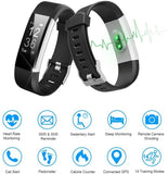 Fitness Tracker HR, Activity Tracker Watch with Heart Rate Monitor, Black