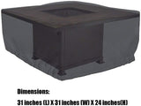 Cookingstar Gas firepit Cover (31 inches (L) X 31 inches (W) X 24 inches(H))