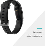 Fitbit Inspire HR Heart Rate & Fitness Tracker, One Size (S & L bands included), 1 Countr, Black