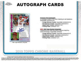 2019 Topps Chrome Baseball Series Unopened Blaster Box of Packs