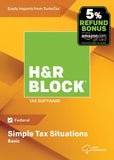 H&R Block Tax Software Basic 2018 with 5% Refund Bonus Offer [Amazon Exclusive] [Mac Download]