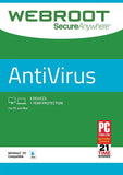 Webroot Internet Security with Antivirus Protection – 2019 Software | 3 Device | 1 Year Subscription | PC/Mac CD with Keycard