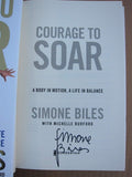Simone Biles Olympic 5x Gold Medal Gymnast signed book Courage to Soar 1st Print