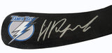 Nikita Kucherov Autographed Tampa Bay Lightning Logo Stick Blade W/PROOF, Picture of Nikita Signing For Us, Tampa Bay Lightning, Team Russia, AllStar