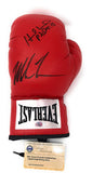 Mike Tyson Evander Holyfield DUAL Signed Autograph Boxing Glove Steiner Sports Certified