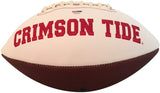 Nick Saban Autographed Alabama Crimson Tide Signed Logo Football ROLL TIDE PSA DNA COA