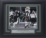 Brandon Graham Signed Framed 8x10 Eagles Super Bowl 52 Tom Brady Strip Sack Spotlight Photo JSA