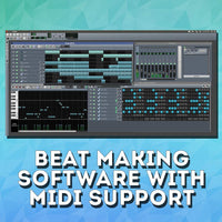 Music Editing Software for Recording Production Mixing & Beat Making Bundle - DAW, Audio Plugins, 7Gb Sound Pack on 32Gb USB (Windows PC & Mac)