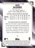 2019 Bowman Platinum Baseball #20 Pete Alonso Rookie Card - Short Print (SP)
