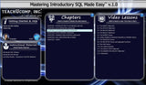 Learn Introductory SQL- Structured Query Language Made Easy v.1 Video Training Tutorial Course DVD-ROM