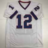 Autographed/Signed Jim Kelly Buffalo White Football Jersey JSA COA