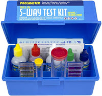 22260 5-Way Swimming Pool or Spa Water Chemistry Test Kit with Case, Essential Collection