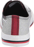 NFL Womens Ladies Glitter Low Top Canvas Sneaker Shoes ATLANTA FALCONS