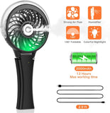 Handheld Misting Portable Hand Fan-Mini Rechargeable Battery Operated Fan