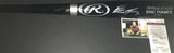 Eric Thames Milwaukee Brewers Autographed Signed Black Baseball Bat JSA WITNESS COA