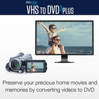 Easy VHS to DVD 3 Plus - Video to DVD Converter with 2 Extra DVDs