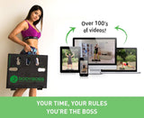 Full Portable Gym Home Workout Package + 1 Set of Resistance Bands-Green - Full Gym